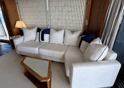 Rénovation salon yacht 30m