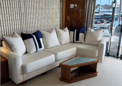 Rénovation salon yacht 30m